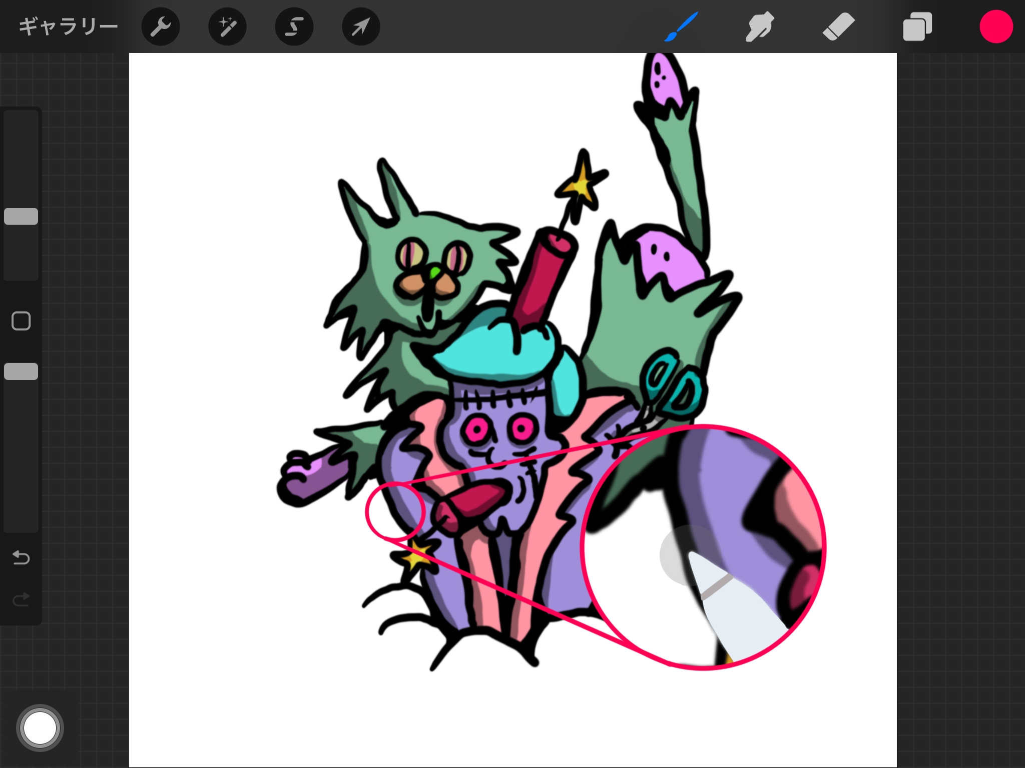 【Procreate】黒と白のみの簡単な影と光のつけ方4ステップ | うーたみイラスト